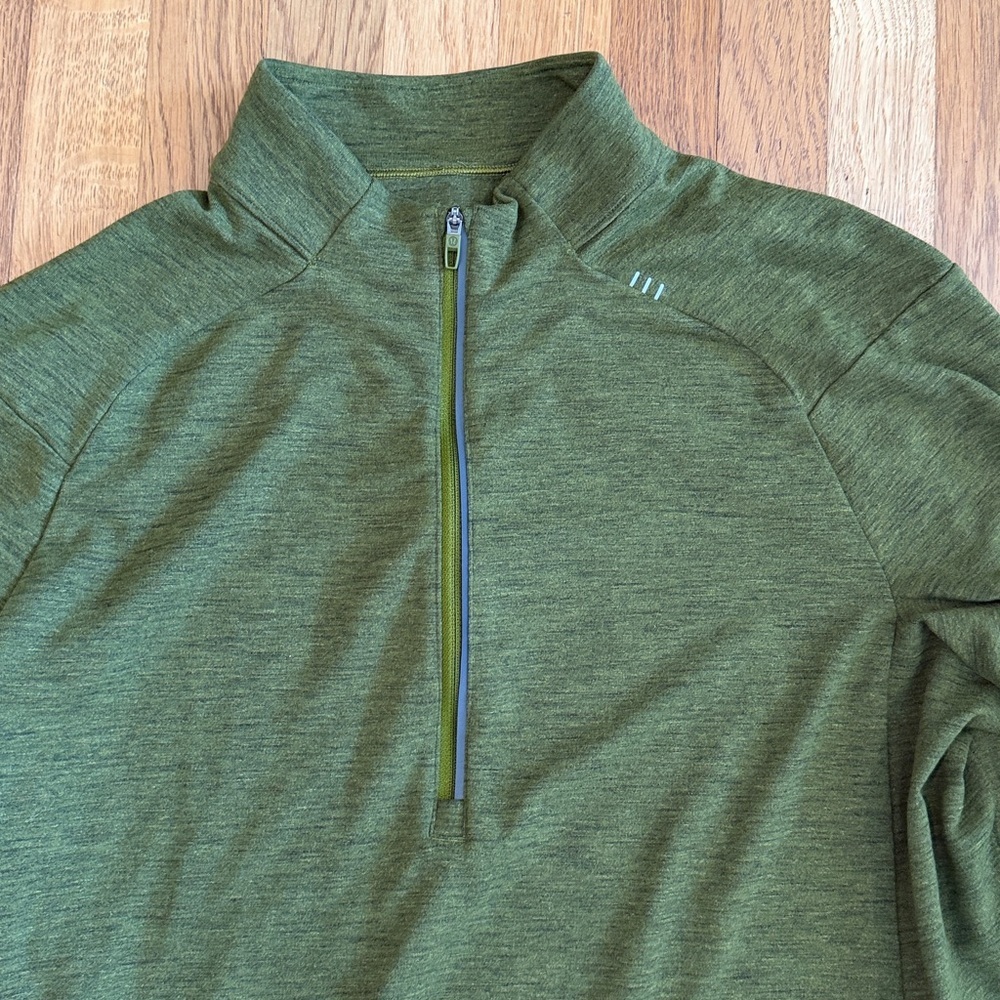 Men’s green Lululemon Metal Vent Tech Half-Zip size large EUC - Picture 5 of 10